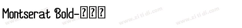 Montserat Bold字体转换